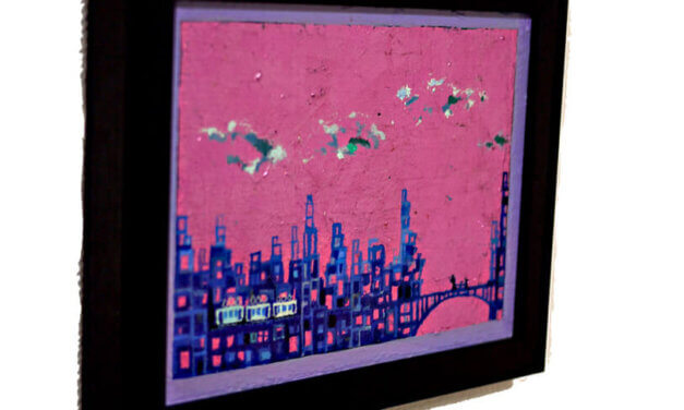 ON SALE | evning city | 14x18cm | oil x canvas board | 2022 #creema