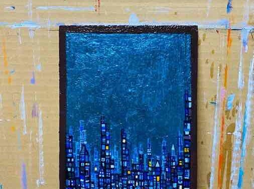 WORKS | 22x15cm | oil x canvas board | 2022 #CHERRYBLOSSOMS