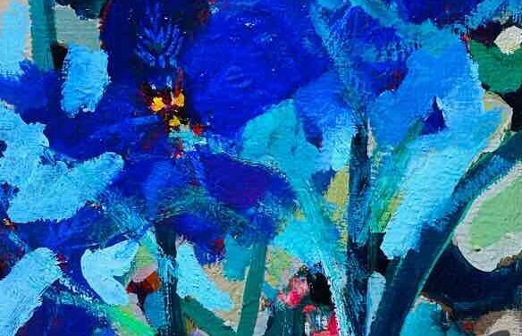 WORKS | 27x22cm | oil x canvas board | 2022 #CHERRYBLOSSOMS