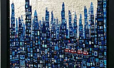 NEW | BLUE CITY | 22x27cm | oil x canvas board | 2022 #exhibition