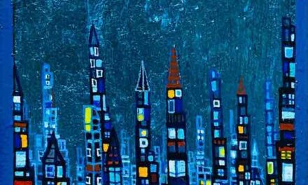 NEW | water town | 22x15cm | oil x canvas board | 2022 #city