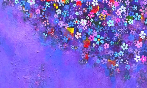 NEW | cherry blossoms | 45x27cm | oil x wood panel | 2022 #exhibition