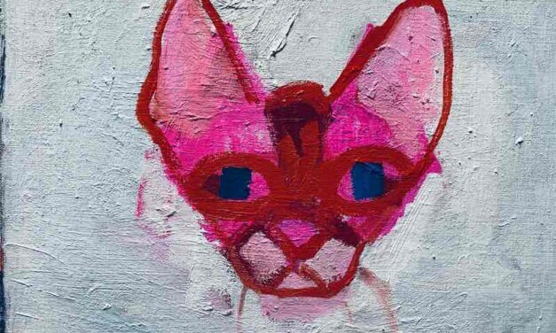 WORKS | 30x24cm | oil x paper | 2022 #cat