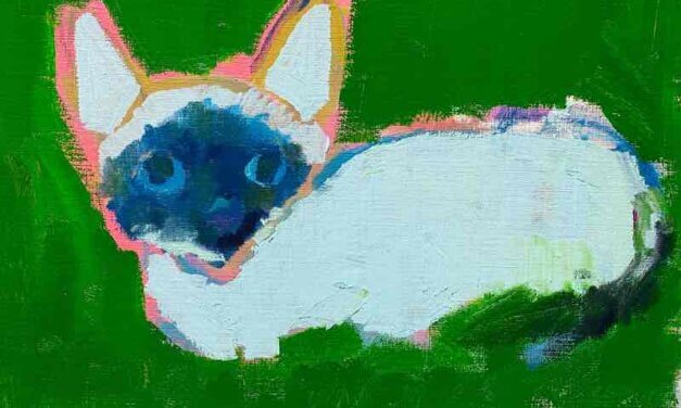 WORKS | 30x24cm | oil x paper | 2022 #cat
