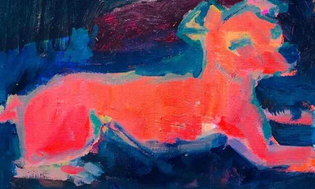 WORKS | 30x24cm | oil x paper | 2022 #pinsher