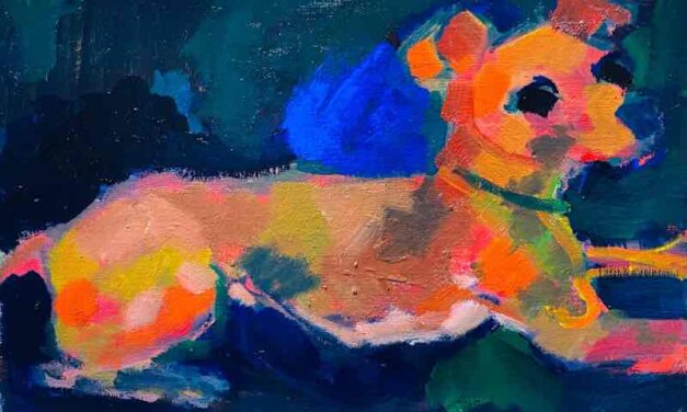 WORKS | 30x24cm | oil x paper | 2022 #pinsher