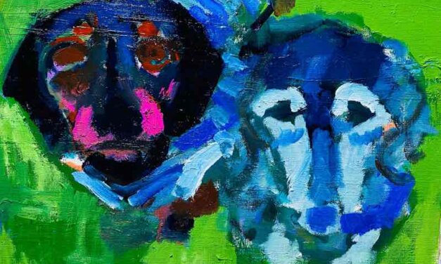 WORKS | 30x24cm | oil x paper | 2022 #dachs