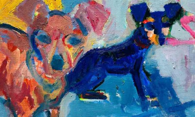 WORKS | 30x24cm | oil x paper | 2022 #pinsher