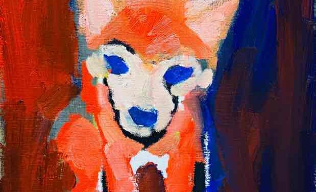 WORKS | 30x24cm | oil x paper | 2022 #shiba