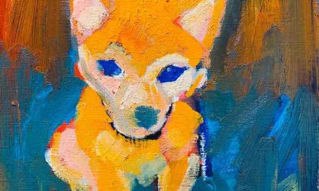 WORKS | 30x24cm | oil x paper | 2022 #shiba
