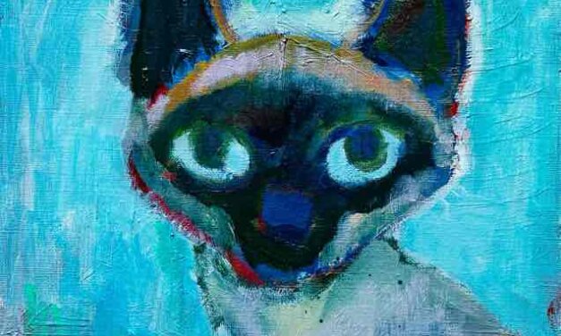 WORKS | 30x24cm | oil x paper | 2022 #CAT