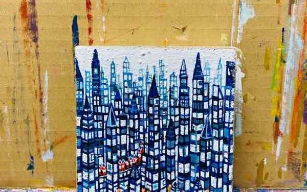 NEW | City | 10x10cm | oil x canvas | 2022 #landschaft