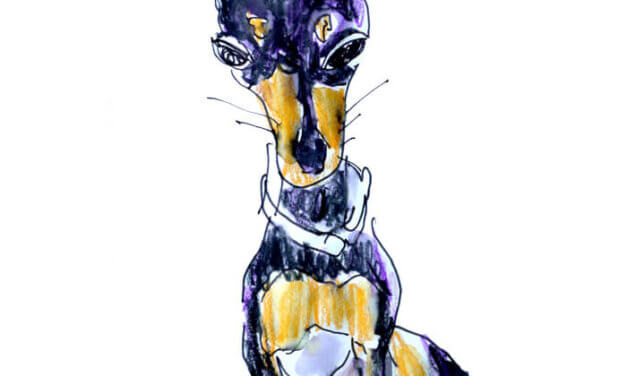 NEW | pinsher | 15x10cm | watercolour x paper | 2022 #dog
