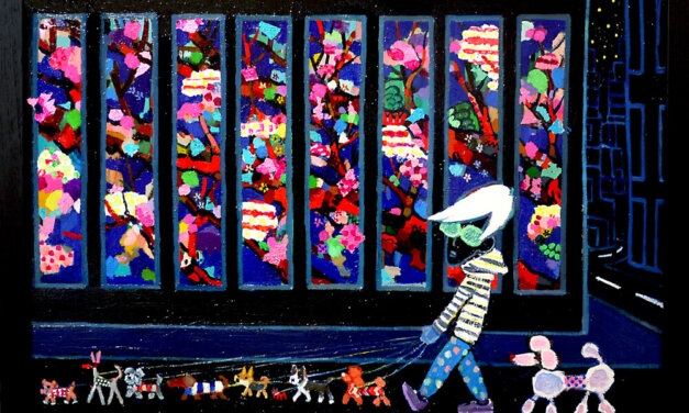 ON SALE | Spring night | 50x72cm | oil x wood panel | 2022 #tagboat