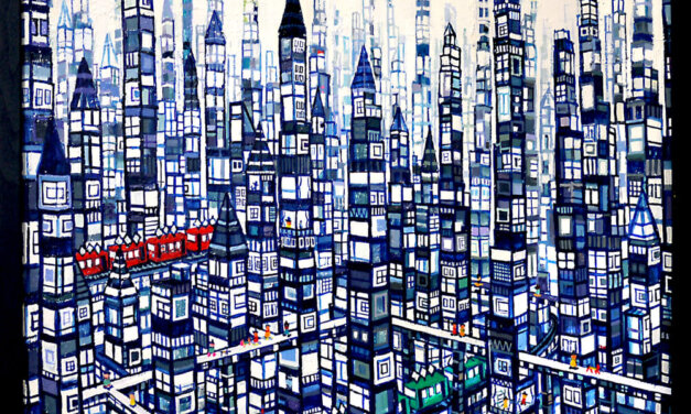 ON SALE | city | 38x45cm | oil x wood panel | 2022 #tagboat