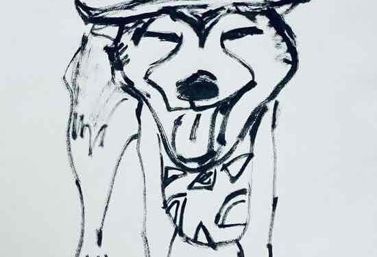 NEW | 40x30cm | drawing x paper | 2022 #shiba #dog