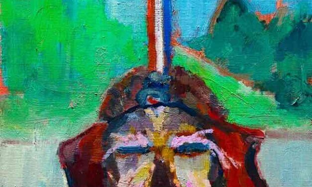 NEW | 30x24cm | oil x paper | 2022 #dog