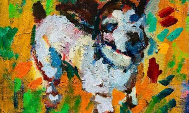 WORKS | 24x30cm | oil x paper | 2022 #dog