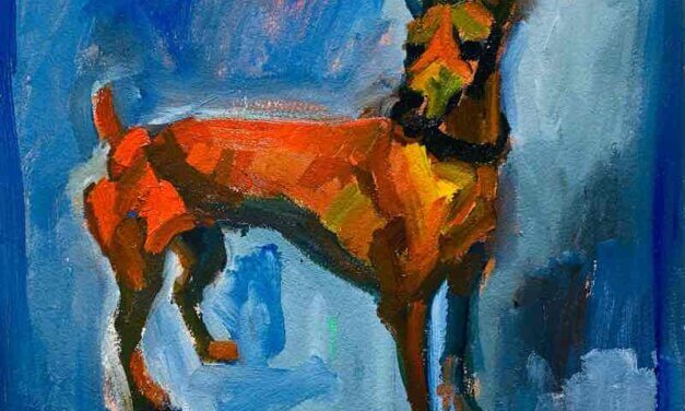 WORKS | 24x30cm | oil x paper | 2022 #pinsher