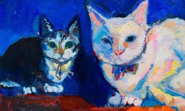 NEW | 24x30cm | oil x paper | 2022 #cat