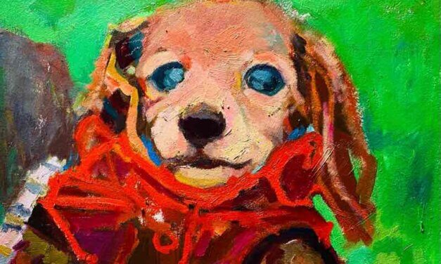 NEW | Dachshund | 30x24cm | oil x paper | 2022 #dog