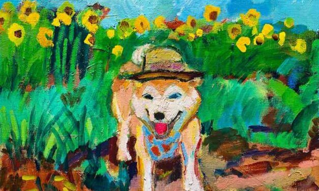 NEW | Shiba | 24x30cm | oil x paper | 2022 #dog