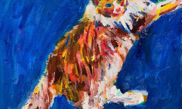 NEW | 24x30cm | oil x PAPER | 2022 #cat