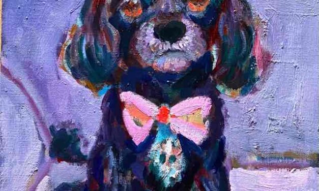 NEW | 30x24cm | oil x PAPER | 2022 #dog