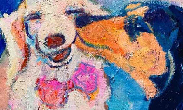 NEW | dachshund | 27x22cm | oil x PAPER | 2022 #dog