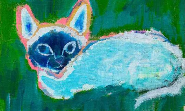 WORKS | 24x30cm | oil x paper | 2022 #cat