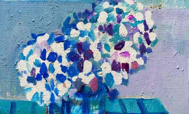 WORKS | 41x31cm | oil x canvas board | 2022 #hydrangea