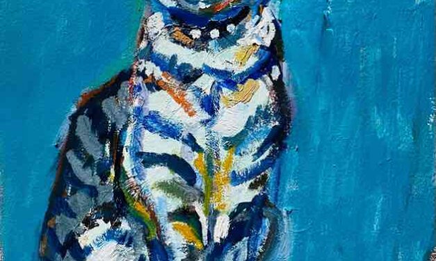 NEW | 30x24cm | oil x PAPER | 2022 #cat