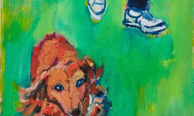 NEW | dachshund | 24x30cm | oil x PAPER | 2022 #dog