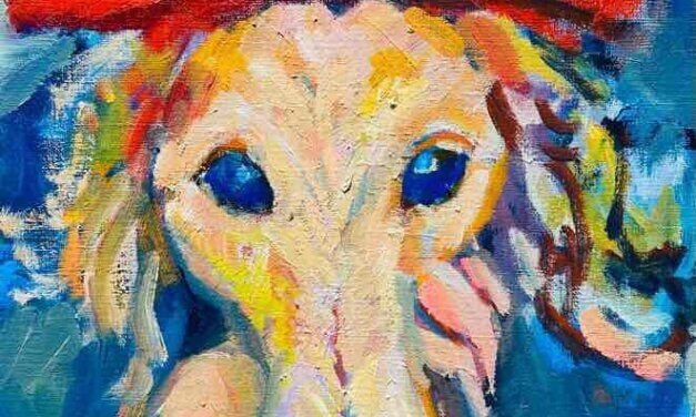 NEW | 30x24cm | oil x paper | 2022 #dachshund