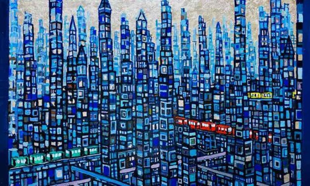 WORKS | 50x72cm | oil x wood panel | 2022 #city