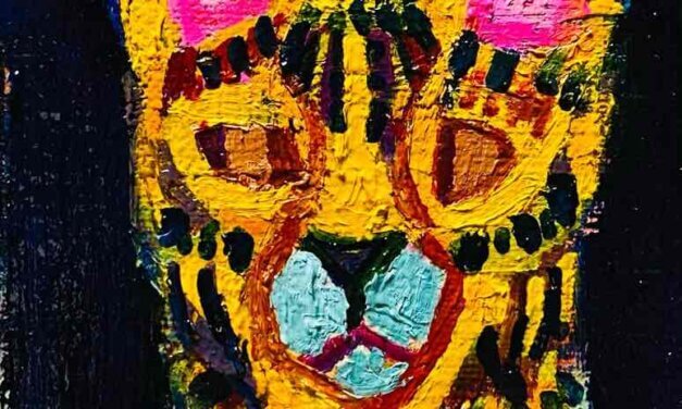 NEW | 7x7cm | oil x paper | 2022 #cat