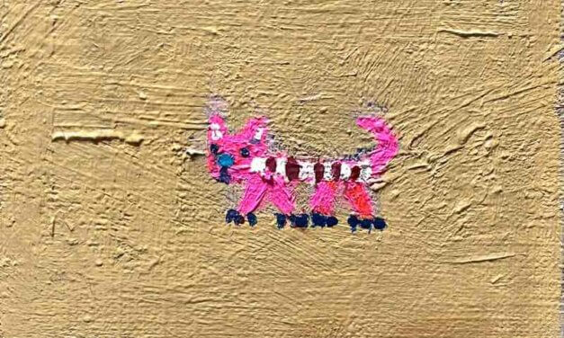 EXHIBIT THIS PICTURE | NEW | 6x9cm | oil x paper | 2022 #cat