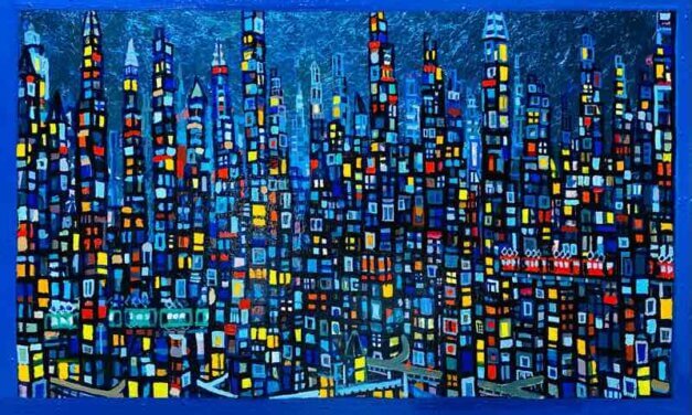 WORKS | 33x53cm | oil x wood panel | 2022 #city