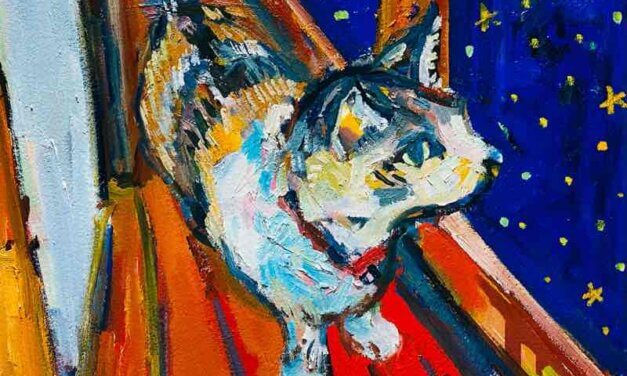 NEW | 24x30cm | oil x paper | 2022 #CAT