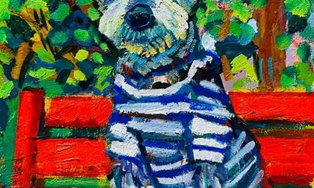 NEW | schnauzer | 24x30cm | oil x paper | 2022 #dog