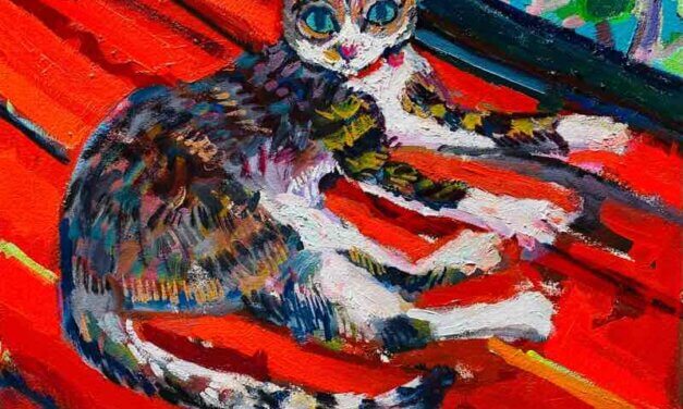 NEW | 24x30cm | oil x paper | 2022 #CAT