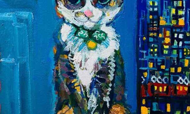 NEW | 30x24cm | oil x paper | 2022 #CAT