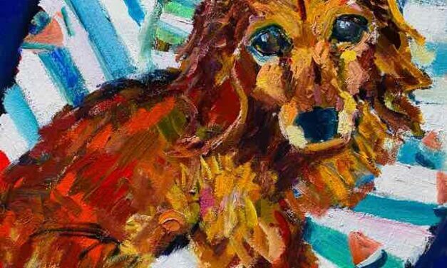 NEW | Dachshund | 30x24cm | oil x paper | 2022 #dog