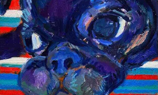 NEW | 30x24cm | oil x paper | 2022 #dog
