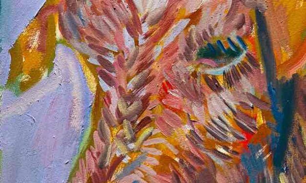 WORKS | 30x24cm | oil x paper | 2022 #goat