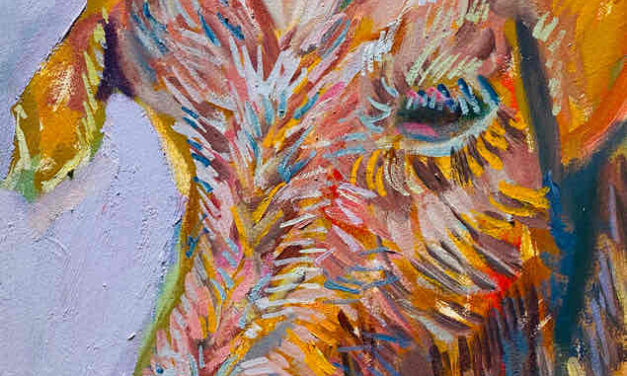 NEW | 30x24cm | oil x paper | 2022 #goat