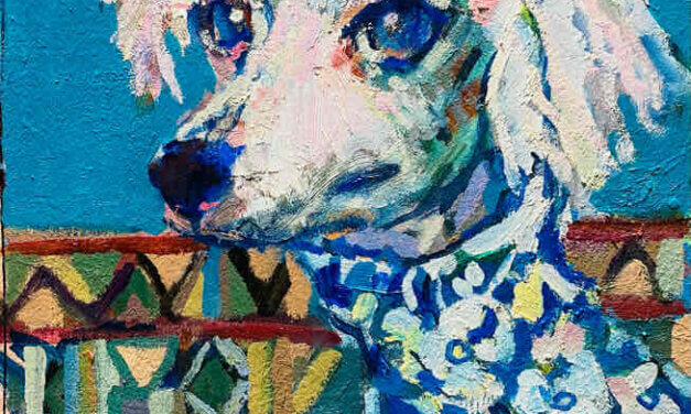 NEW | 30x24cm | oil x paper | 2022 #dog