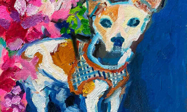 NEW | 30x24cm | oil x paper | 2022 #dog