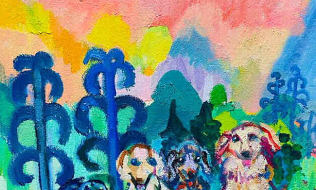 NEW | 30x24cm | oil x paper | 2022 #dog