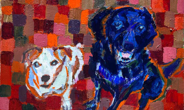 NEW | 24x30cm | oil x paper | 2022 #dog